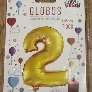 Globos numeros dorados 2