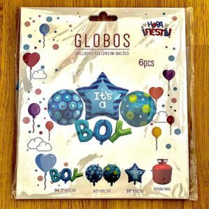 globo baby shower azul