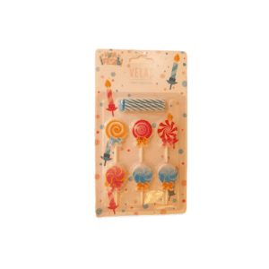 Tienda de regalos originales Madrid Velas con forma de piruleta para una decoración