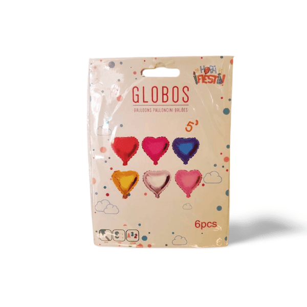 Set of heart balloons in different colours Tienda Regalos Madrid