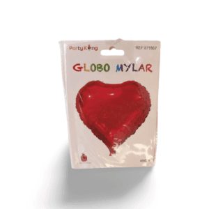 Medium red metallic heart balloon Madrid Gifts Shop