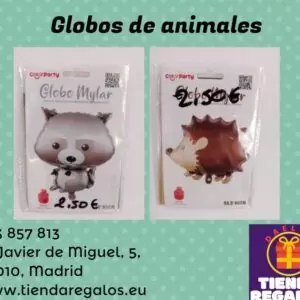 Globos de animales de la selva