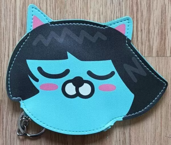 monedero gato azul pelo