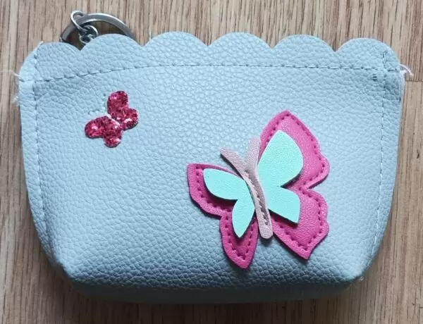 monedero mariposa