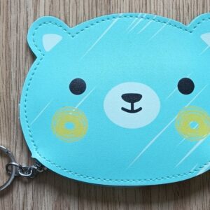 blue teddy bear purse