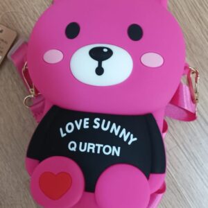 pink teddy bear bag