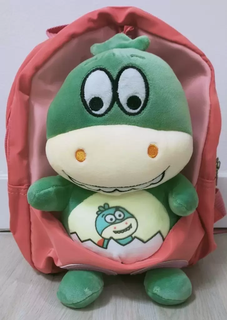 pink dinosaur backpack