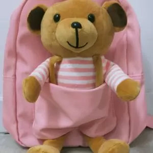 mochila osito rosa