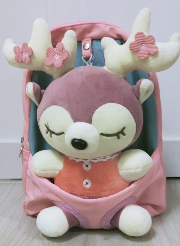 pink reindeer backpack