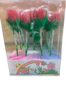 Tienda regalos originales Madrid Golosinas con forma de rosa
