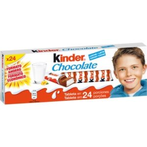 tablas de chocolate con leche kinder
