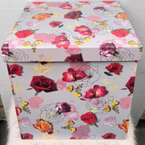 Caja de regalo floral con diseño colorido – Ideal para cualquier ocasión