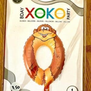 Globos personalizados con números y diseños de animales