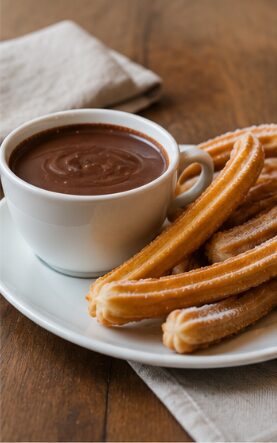 desayunos con churros y chocolate