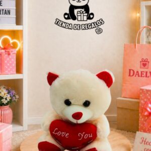 Peluche de osito con corazón