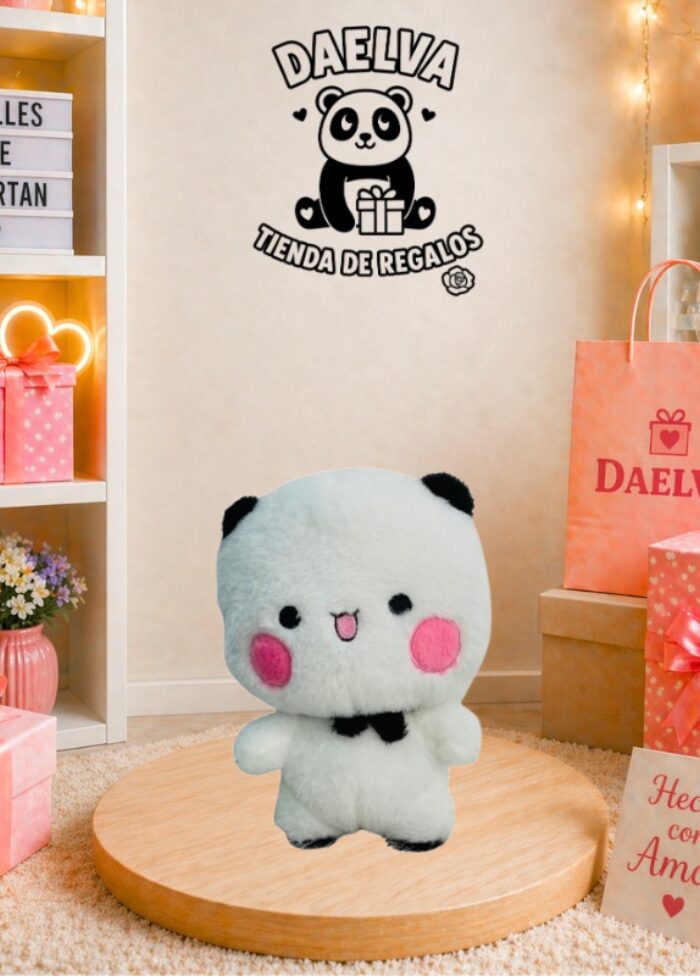 Peluche tierno kawaii blanco