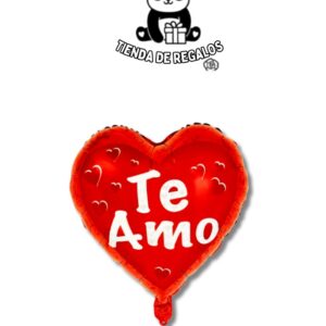 Globo de Corazón Rojo Metalizado Te Amo