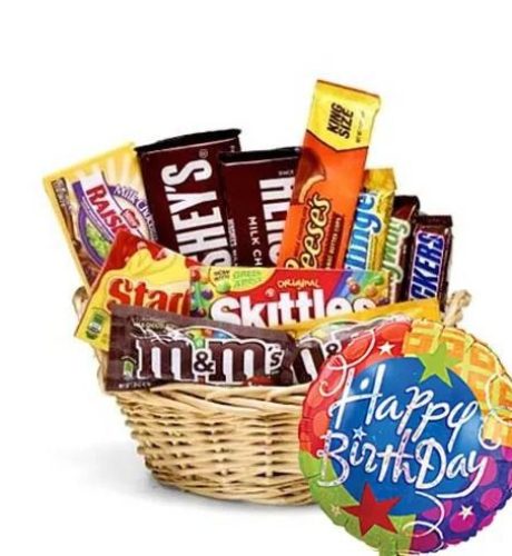 alt>Cestas de cumpleaños de chocolate